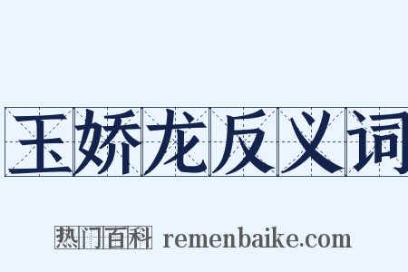 玉娇龙反义词是什么意思的图片